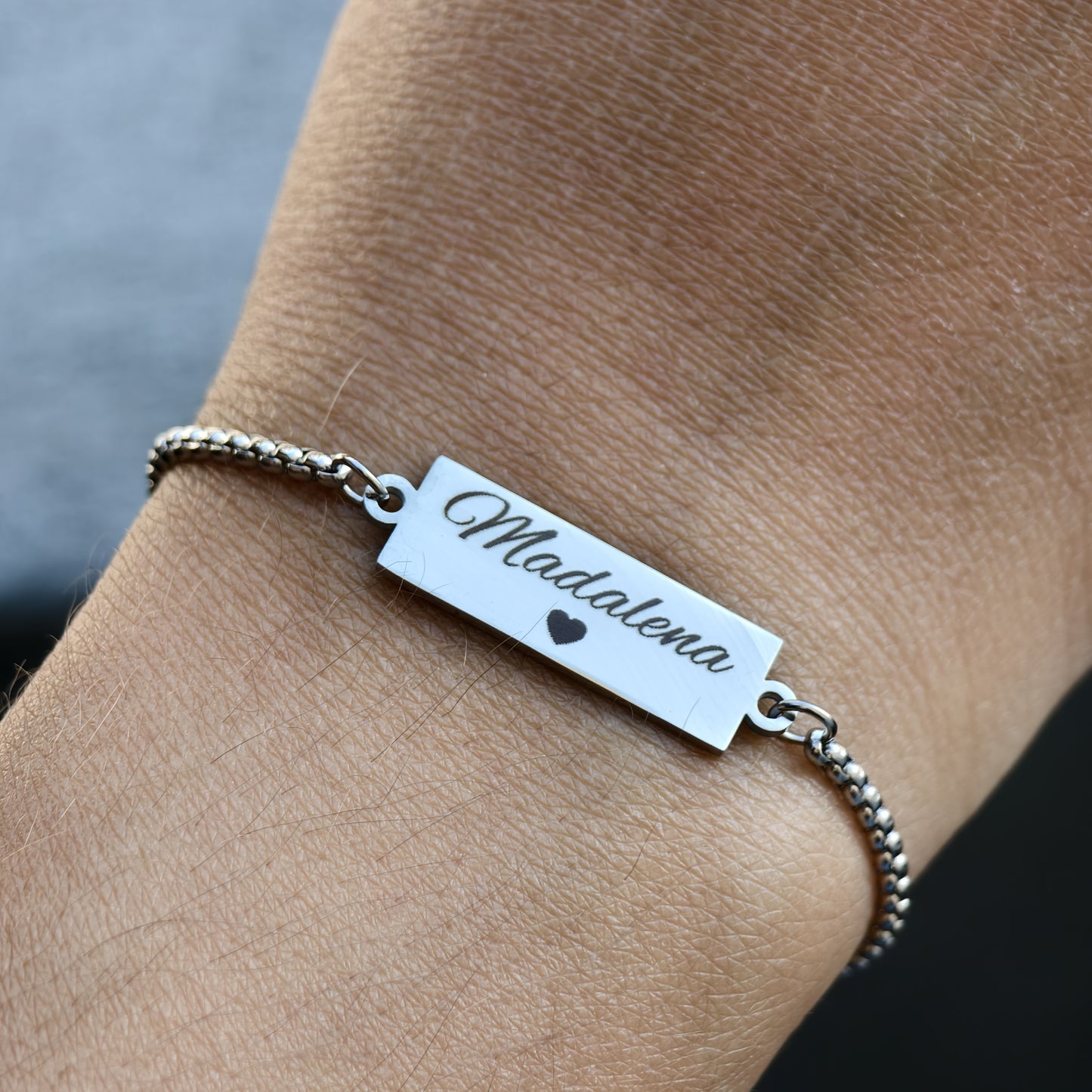 Pulseira Aço Inoxidável • Retângular